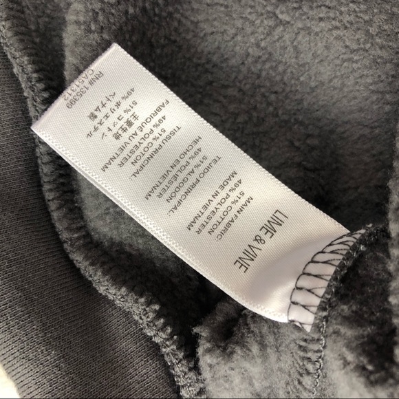 lime & vine zipper sleeve sweatshirt, cropped - Picture 2 of 6